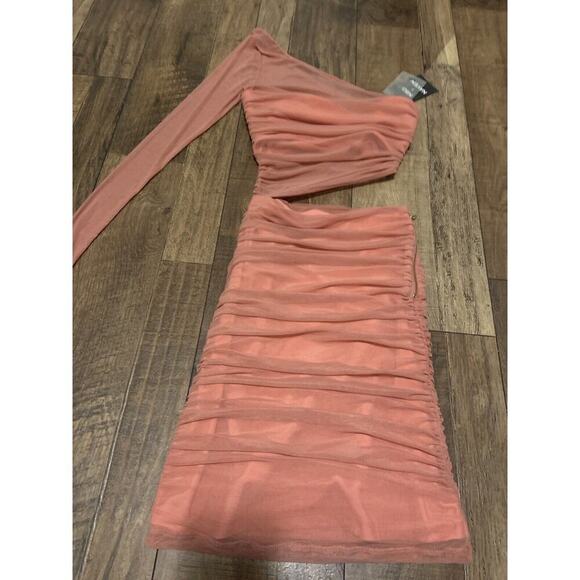 Naven Misty Dress in Pink Mauve NBD X Revolve Xs Nwt 150$ spring formal mesh - Picture 3 of 5